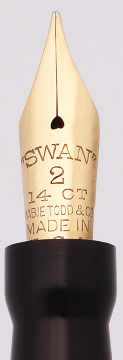 Mabie Todd Swan Self-Filling Fountain Pen (USA, 1930s) - Green and